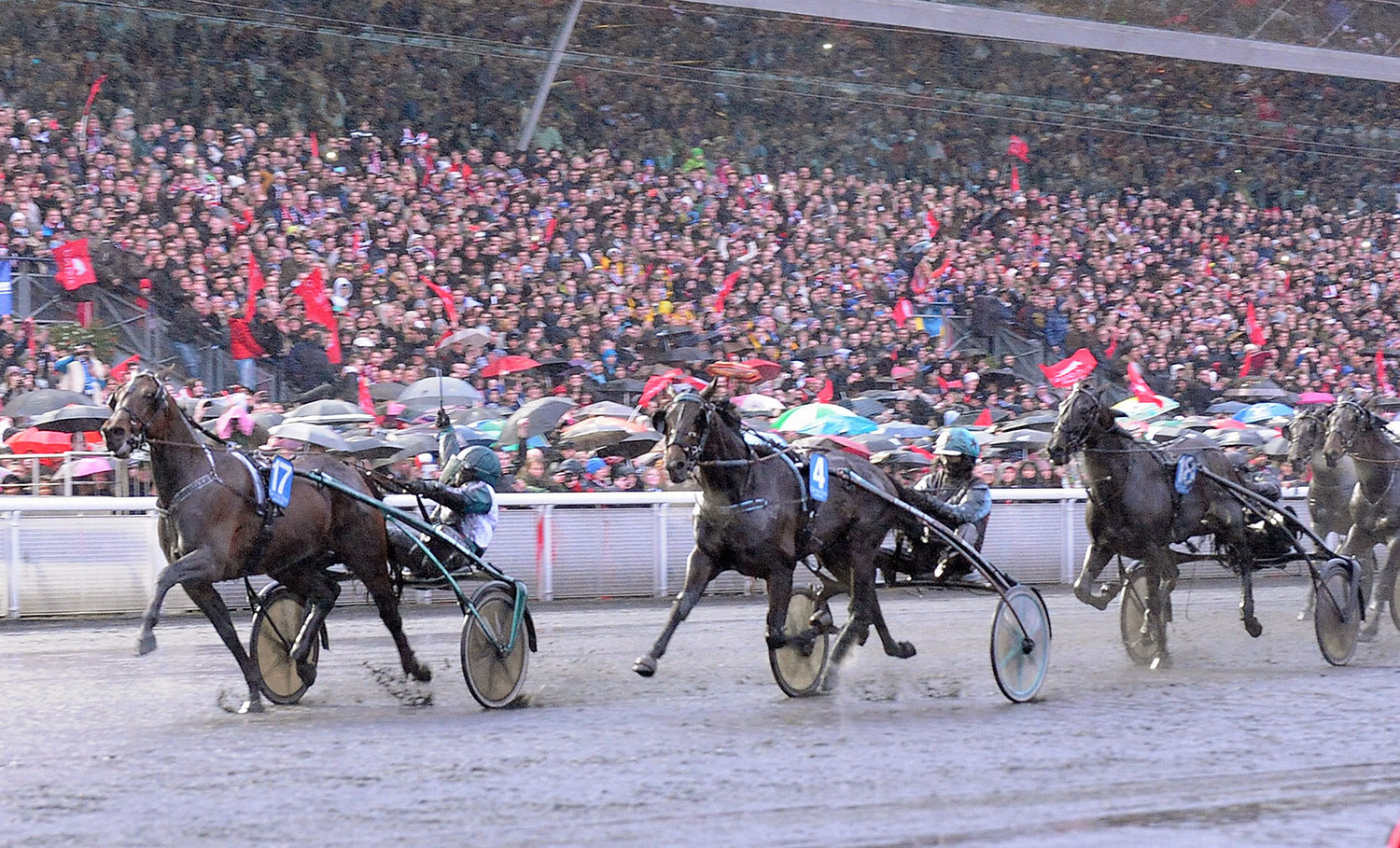 På dagen 10 år sedan när Maharajah segrarede i Prix d´Amerique med en jublande Örjan Kihlström i sulkyn. Foto: ALN Pressbild